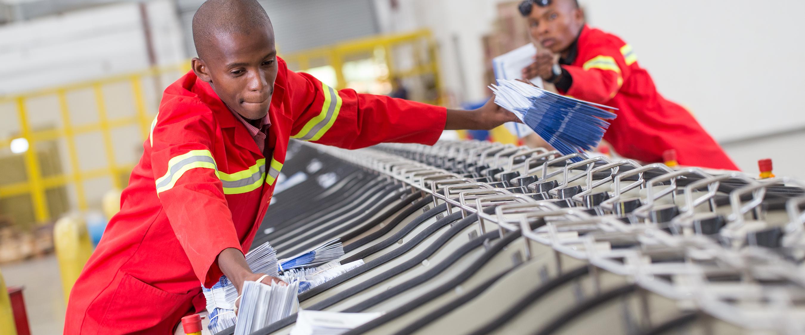 Botswana Post employees at work